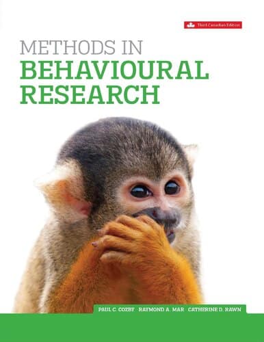 Methods In Behavioural Research (3rd Canadian Edition) - eBook