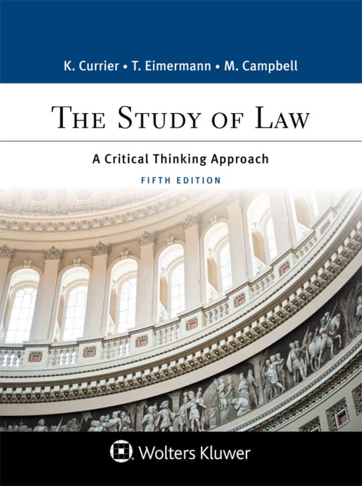 The Study of Law: A Critical Thinking Approach (5th Edition) - eBook